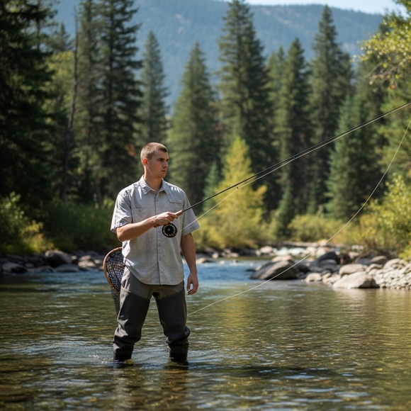 New ORVIS River Guide Short Sleeve Shirt XL Gray Titanium Plaid SPF Outdoor - Picture 11 of 11